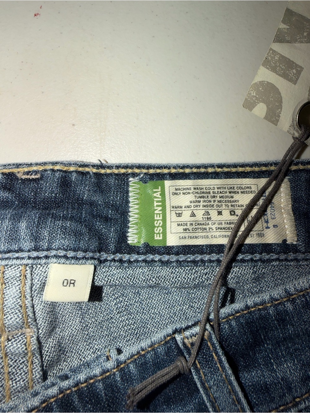 NWT Essentials Regular Rise Stretch Denim Jeans - Picture 3 of 4